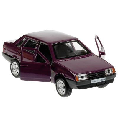 купить Машинка металлическая инерционная Технопарк LADA-21099 "СПУТНИК" 12 см, фиолетовая