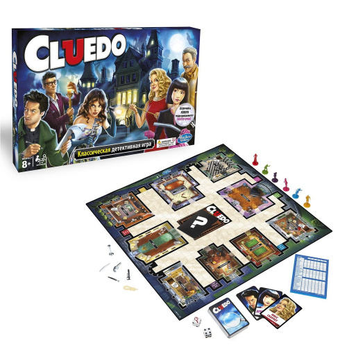 купить Детективная игра Hasbro Games 38712 Cluedo обновленная