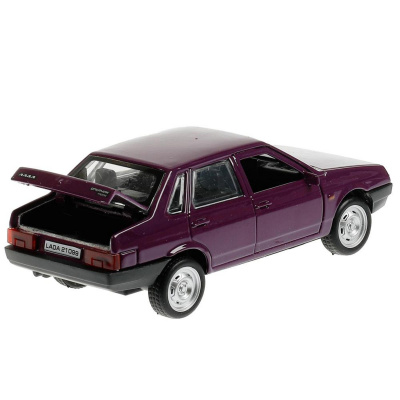 купить Машинка металлическая инерционная Технопарк LADA-21099 "СПУТНИК" 12 см, фиолетовая