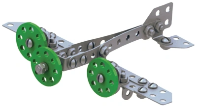 купить Конструктор металлический ЮНЛАНДИЯ "Для уроков труда №2", развивающий, 290 элементов, 104680