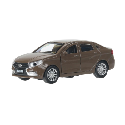 купить Машинка металлическая инерционная Технопарк LADA vesta 11,5 см, коричневая