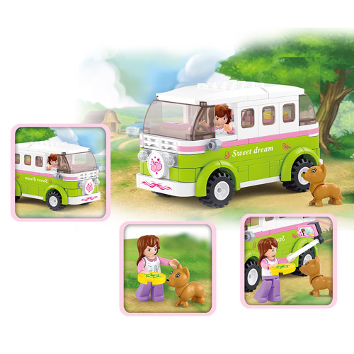 купить Sluban, Конструктор - Трейлер с фигуркой, 158 дет., M38-B0523