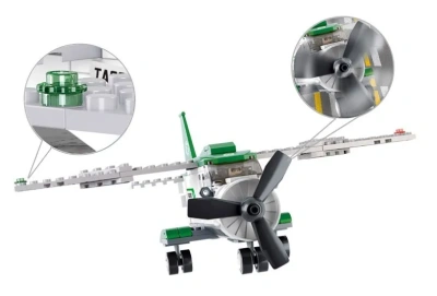 купить Sluban, Конструктор - Транспортный самолет с фигурками, 251 дет., M38-B0362