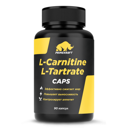 купить Л-Карнитин (L-Сarnitine) Prime Kraft L-Carnitine L-Tartrate 1550 mg (90 капсул)