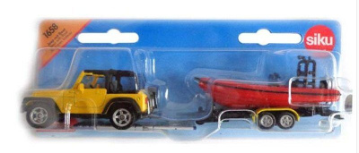 купить SIKU Машина Jeep Wrangler с лодкой 1658