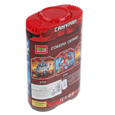 купить Город мастеров, Конструктор Самурай в банке (51дет), 2743-ZH