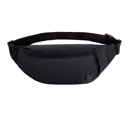 купить Сумка на пояс BRAUBERG RIO, два отделения, черная, 38х12х8см