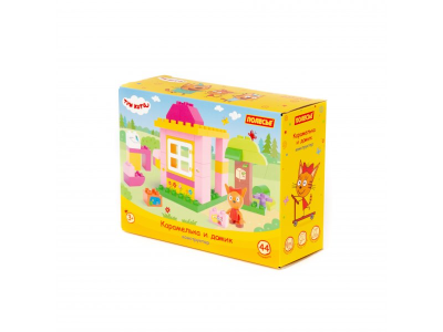 купить Конструктор Полесье "Макси" - "Три кота. Карамелька и домик", 44 эл.