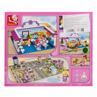 купить Sluban, Конструктор - Кафе с фигурками, 226 дет., M38-B0528