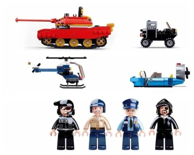 купить Конструктор Полицейский спецназ, Sluban серия Полиция, M38-B0658