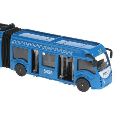 купить Технопарк, Модель металлическая МЕТРОПОЛИТЕН ТРОЛЛЕЙБУС с резинкой (19 см, двери, инерционная), SB-18-11WB(NO IC).20-1