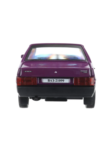 купить Машинка металлическая инерционная Технопарк LADA-21099 "СПУТНИК" 12 см, фиолетовая