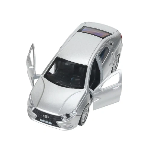 купить Машинка металлическая инерционная Технопарк LADA vesta 11,5 см, серая