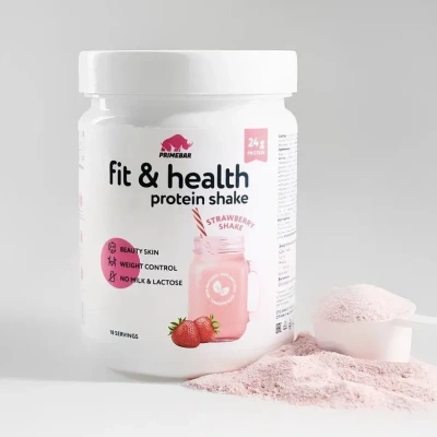 купить Растительный протеин Fit & Health Protein Shake PRIMEBAR Клубничный коктейль, 500 г