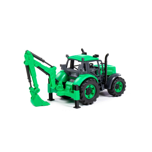 купить Экскаватор "Прогресс" инерционный (зелёный) (в лотке)