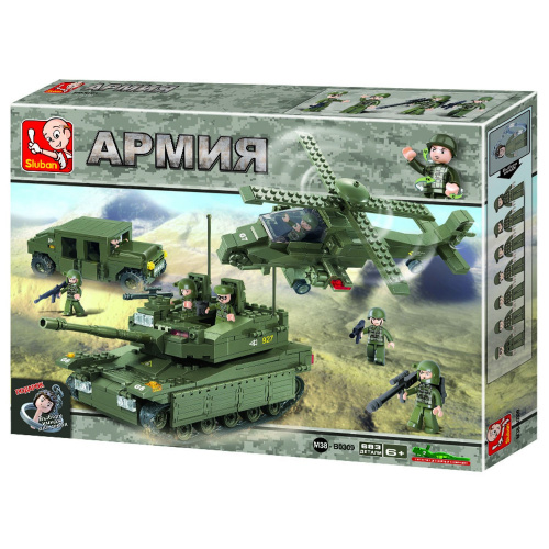 купить Sluban, Конструктор, серия Армия - Элитное подразделение  (683 дет.), M38-B0309