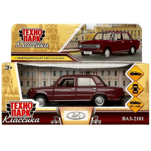 купить Машинка металлическая Технопарк Ваз-2101, 12 см, фиолетовая