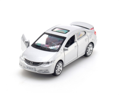 купить Технопарк, Модель металлическая "HONDA CIVIC" (12 см, двери, инерция, белая), CIVIC-WT
