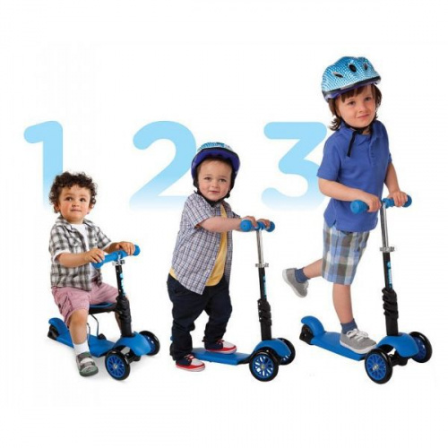 купить Самокат YVolution Glider 3 в 1, синий