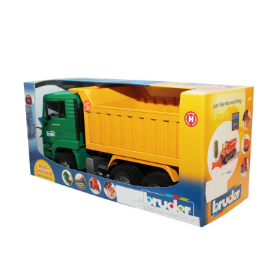 купить Bruder, Самосвал MAN (подходит модуль со звуком и светом H), 02-765
