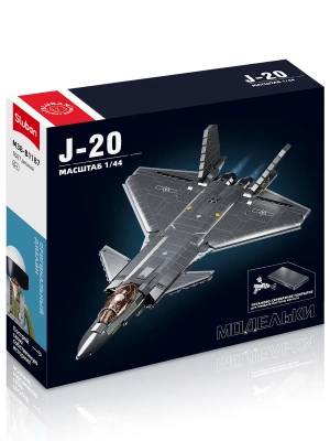 купить Конструктор Sluban "Истребитель J-20" (1007 дет.)