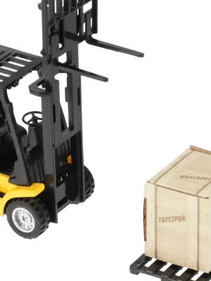 купить Технопарк, Модель металлическая АВТОПОГРУЗЧИК (14 см, свет-звук, инерция), 1812C322-R-1