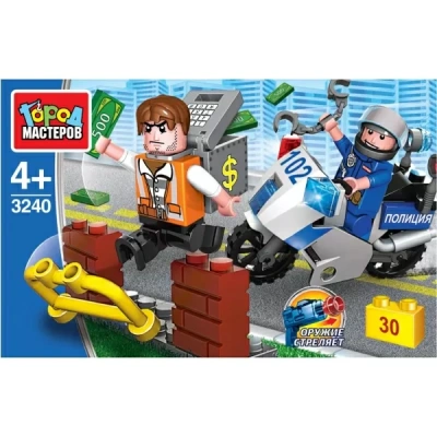 купить Город мастеров, Конструктор погоня за воришкой (30 дет.)  3240-UU