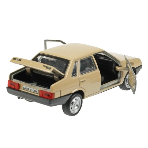 купить Машинка металлическая инерционная Технопарк  LADA-21099 Спутник" 12 см,бежевая