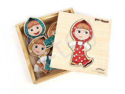 купить Одень Машу, Маша и Медведь (дерево)