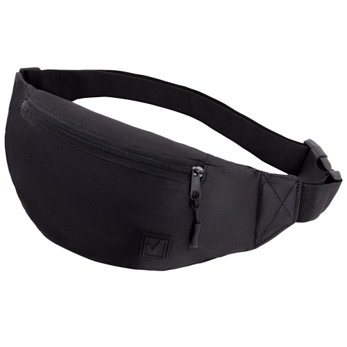 купить Сумка на пояс BRAUBERG RIO, два отделения, черная, 38х12х8см