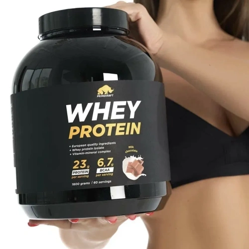 купить Протеин сывороточный PRIMEKRAFT Whey Protein, «Молочный шоколад» (Milk chocolate), 1800 гр, банка