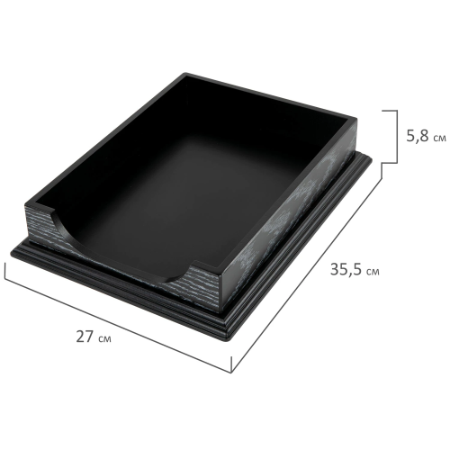 купить Набор настольный GALANT "Black Hawk" из дерева, 6 предметов, цвет "чёрный дуб"