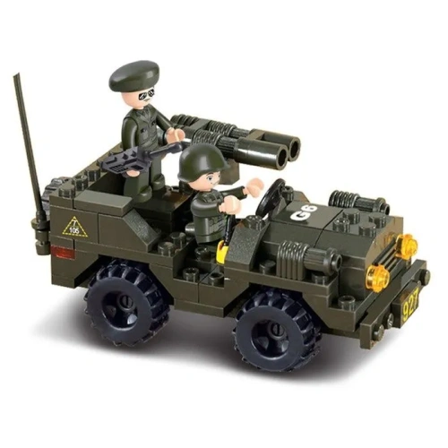 купить Внедорожник с ракетной установкой (102 дет ) Конструктор Sluban M38-B5800, серия Армия