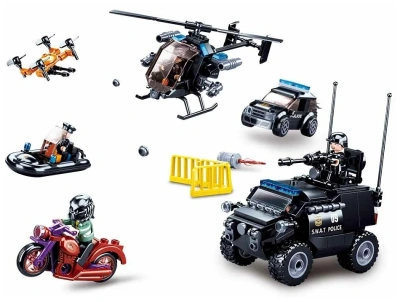 купить Конструктор Sluban Полиция Набор специальной техники 469 деталей