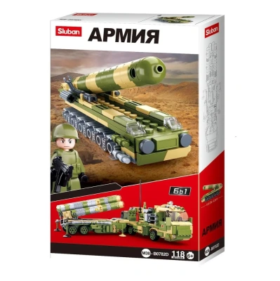 купить Конструктор Sluban Армия Мобильная ракетная установка 118 деталей