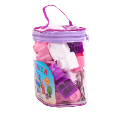 купить Конструктор Деревяшки пластиковый, 33 детали + наклейки