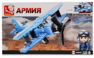 купить Набор конструкторов, Sluban из 6 летательных аппаратов, серия Армия, M38-B0666