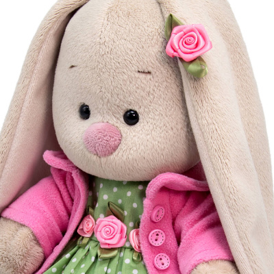 купить Budi Basa, Мягкая игрушка StM-494 Зайка Ми в платье горох (большой, 32 см)