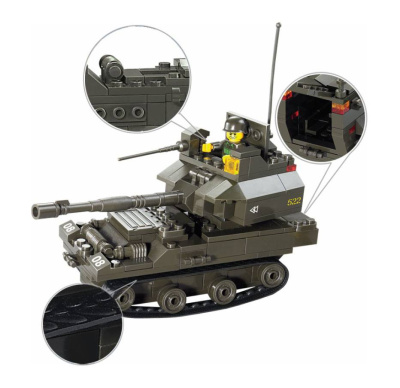 купить Sluban, Конструктор, серия Армия - Танк Т-90 (178 дет.), M38-B0282