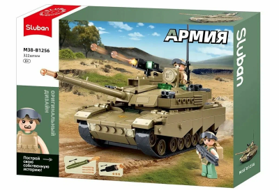 купить Конструктор Sluban "Боевой танк" (322 дет.) M38-B1256
