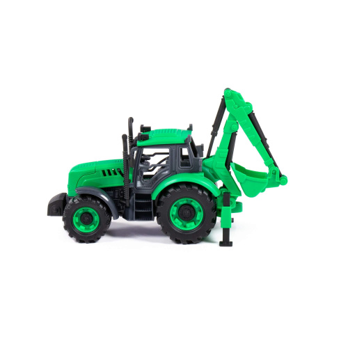 купить Экскаватор "Прогресс" инерционный (зелёный) (в лотке)