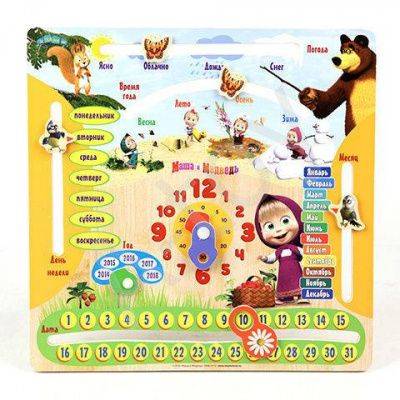 купить Машин календарь, Маша и Медведь (дерево)