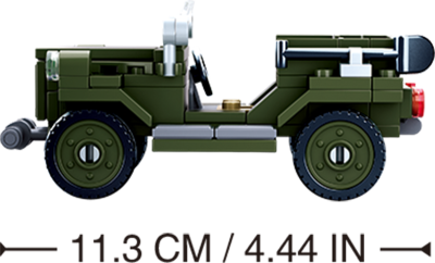 купить Советский внедорожник ГАЗ 67 (11 см, 112 дет) Конструктор Sluban M38-B0682