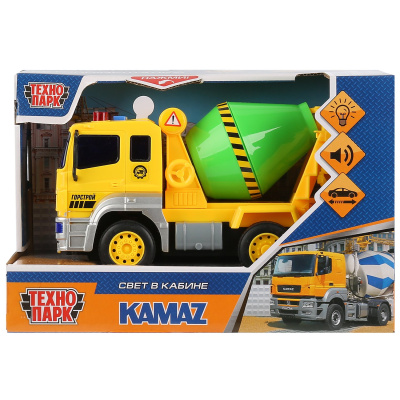 купить Технопарк, машина свет+звук Камаз бетономешалка 17см, KAM-17PL-CEM