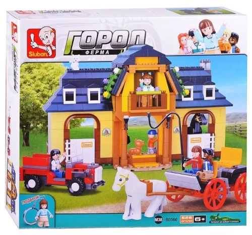 купить Конструктор Лошадиная ферма, Sluban серия Город ферма, M38-B0560