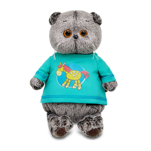 купить Мягкая игрушка Budi Basa Кот Басик в лонгсливе с лошадкой
