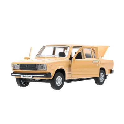 купить Машинка металлическая инерционная Технопарк LADA ваз-2105 (1997) 12 cm, бежевая