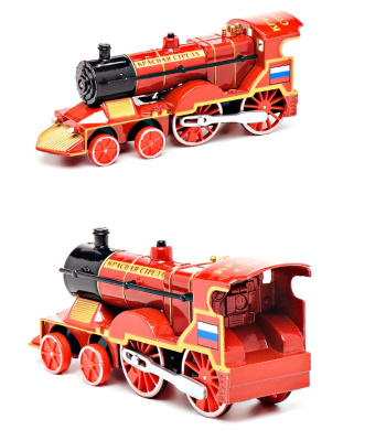 купить Технопарк,  металлическая модель Паровоза со светом и звуком 14,5 см, CT10-028(SB)