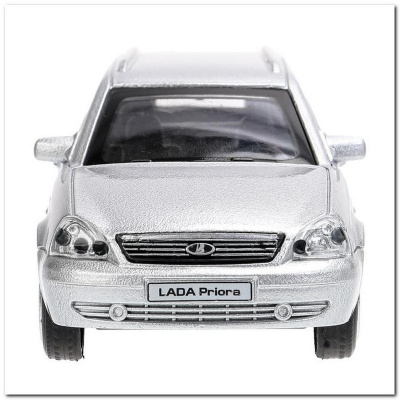 купить Машинка металлическая инерционная Технопарк LADA PRIORA, 12 см, серебристая