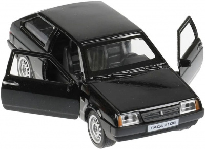 купить Технопарк, Модель мет. LADA -2108 "СПУТНИК" (11,7 см, инерция, черный), 2108-12-BK